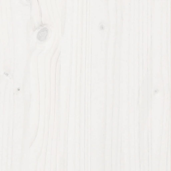 Weißer Pflanzkübel 60x60 cm aus Kiefernholz
