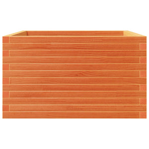 Pflanzkübel Wachsbraun 80x80 cm Kiefernholz