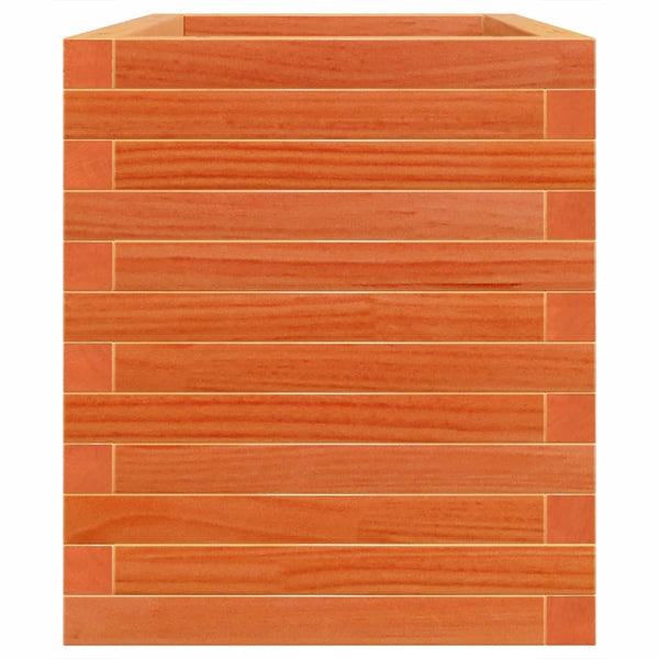 Pflanzkübel Wachsbraun 70x40x46cm Kiefer Massivholz