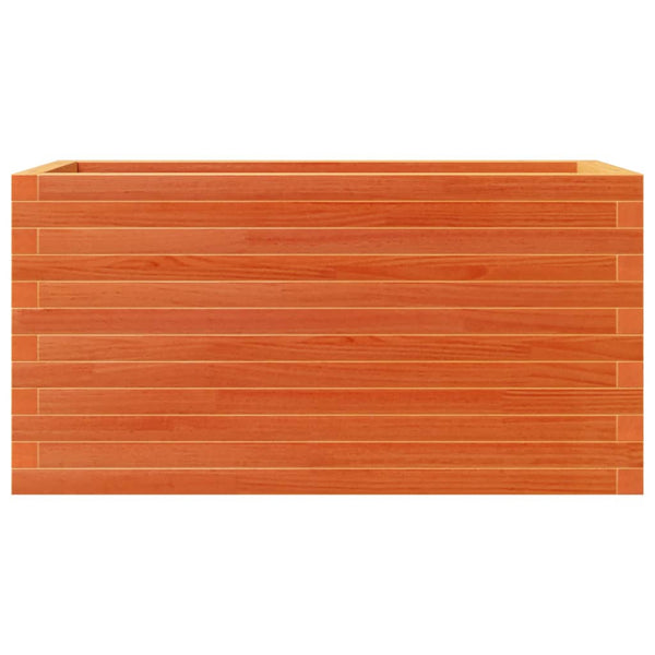 Pflanzkübel Wachsbraun 90x40x46 cm Kiefer Massivholz