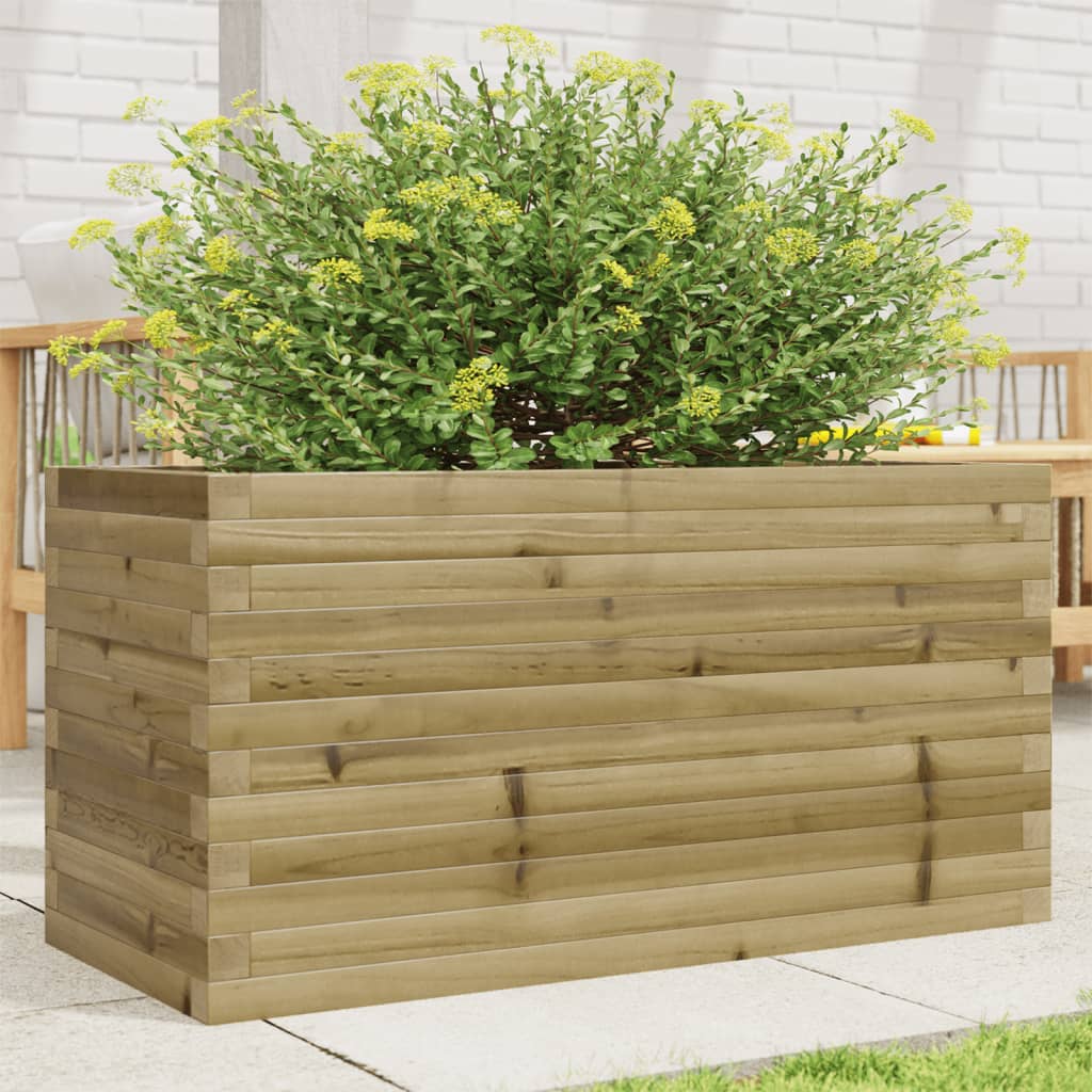 Pflanzkübel 90x40x46 cm, Kiefernholz, Imprägniert