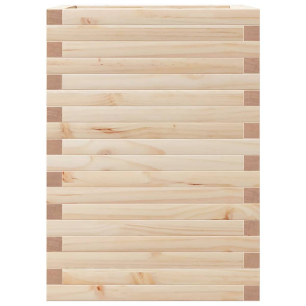 Massiver Pflanzkübel aus Kiefernholz 50x50x68,5 cm