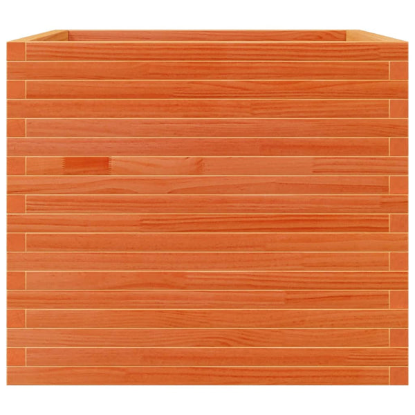 Pflanzkübel Wachsbraun Kiefer 80x80 cm