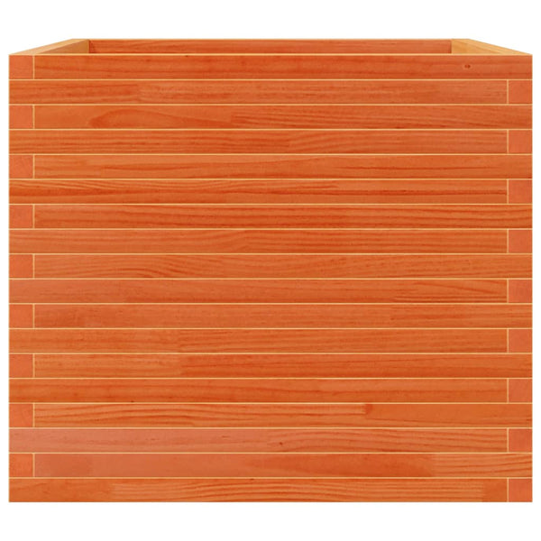 Pflanzkübel Wachsbraun Kiefer 80x80 cm