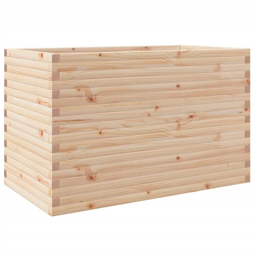 Massiver Pflanzkübel aus Kiefernholz, 110 cm