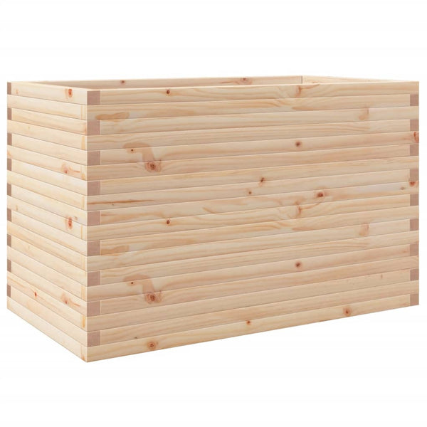Massiver Pflanzkübel aus Kiefernholz, 110 cm