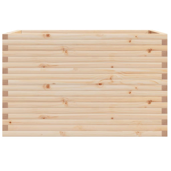 Massiver Pflanzkübel aus Kiefernholz, 110 cm