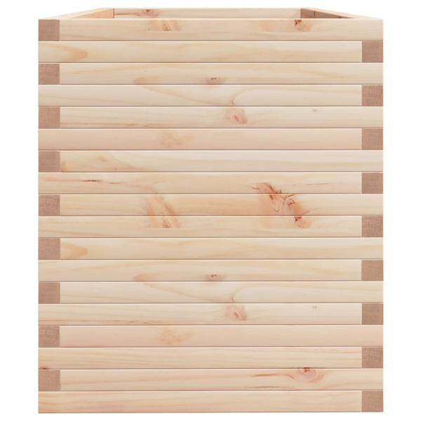 Massiver Pflanzkübel aus Kiefernholz, 110 cm