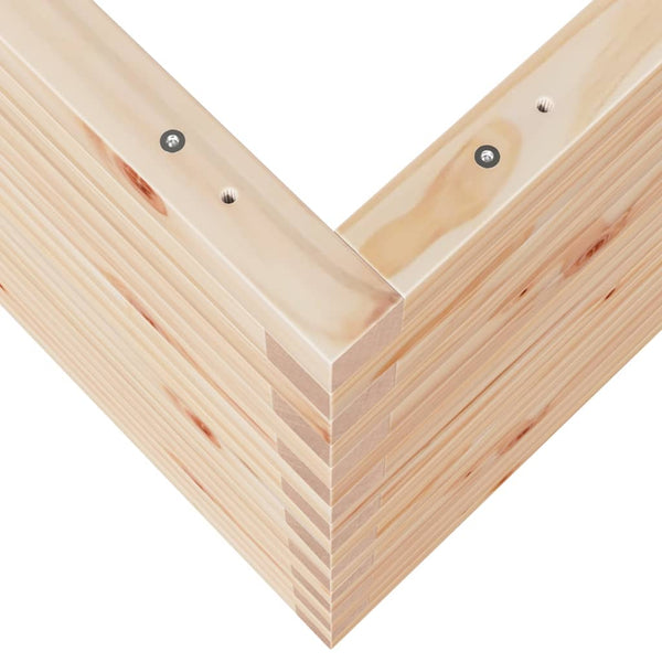 Massiver Pflanzkübel aus Kiefernholz, 110 cm