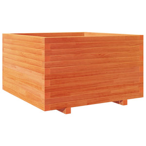 Pflanzkübel, Wachsbraun, 80x80 cm, Kiefernholz
