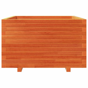 Pflanzkübel, Wachsbraun, 80x80 cm, Kiefernholz