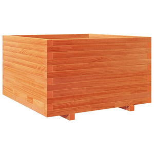 Pflanzkübel, Wachsbraun, 80x80 cm, Kiefernholz