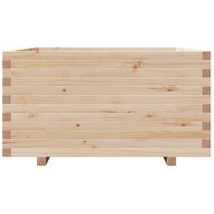 Massiver Pflanzkübel aus Kiefernholz, 90x90 cm