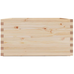 Massiver Pflanzkübel aus Kiefernholz, 90x90 cm