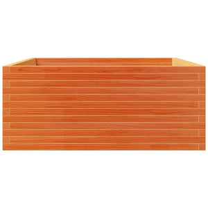 Pflanzkübel, Wachsbraun, 110x110x49,5 cm, Kiefer Massivholz