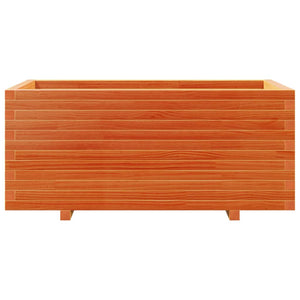Pflanzkübel Wachsbraun Kiefer Massivholz 110 cm