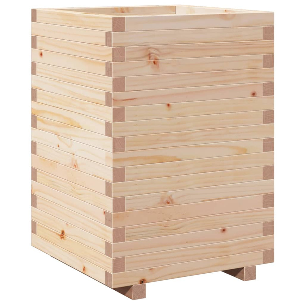 Massiver Kiefer Pflanzkübel 50x50x72,5 cm