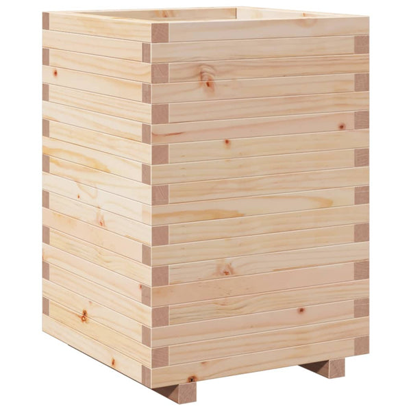 Massiver Kiefer Pflanzkübel 50x50x72,5 cm