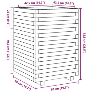 Pflanzkübel aus Douglasie 50x50x72,5 cm