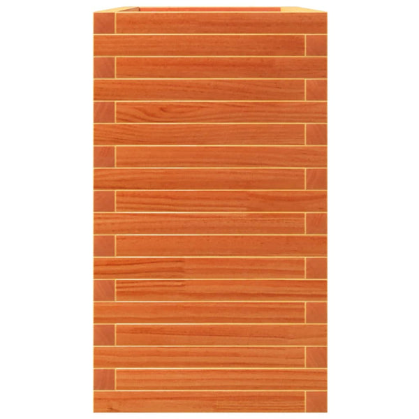 Pflanzkübel Wachsbraun 90x40x72,5 cm Kiefer Massivholz
