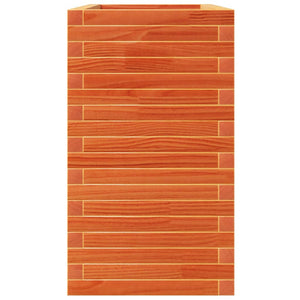 Pflanzkübel Wachsbraun 110cm Kiefer Massivholz