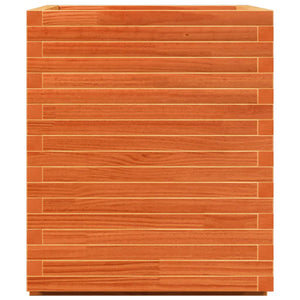Pflanzkübel Wachsbraun 90x60 cm Kiefer Massivholz