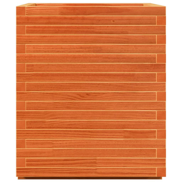 Pflanzkübel Wachsbraun 90x60 cm Kiefer Massivholz