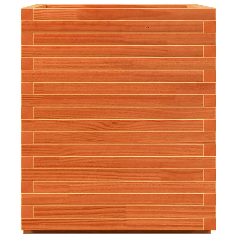 Pflanzkübel Wachsbraun 90x60 cm Kiefer Massivholz