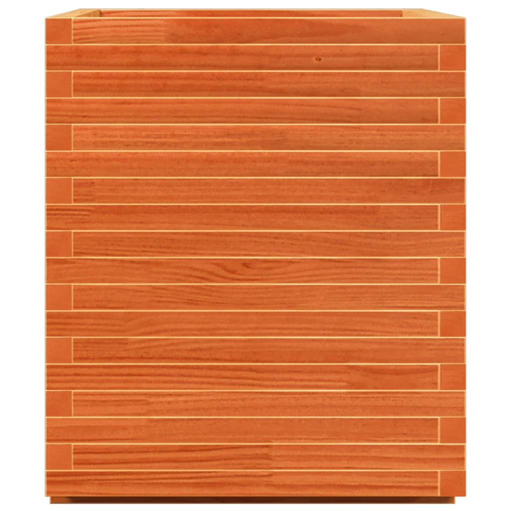 Pflanzkübel Wachsbraun 90x60 cm Kiefer Massivholz