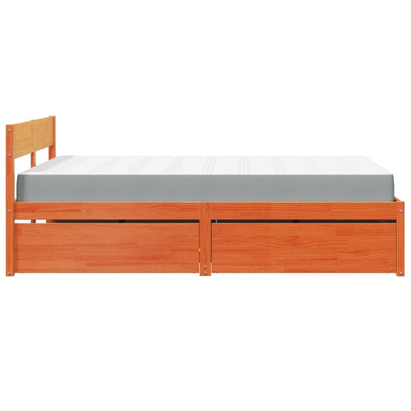 Bett mit Schubladen & Matratze 120x200 cm