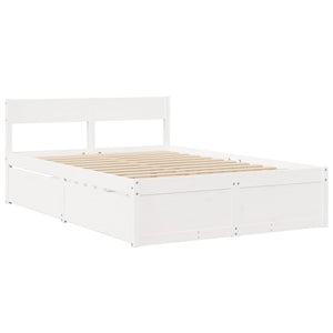 Bett mit Schubladen und Matratze 140x190 cm