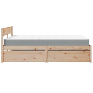 Bett 120x190 Kiefer Massivholz mit Matratze