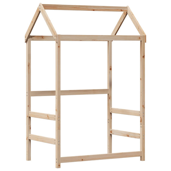 vidaXL Lit en bois massif avec toit 100x200 cm pin