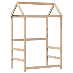 Massivholzbett Kiefer mit Dach 80x200 cm