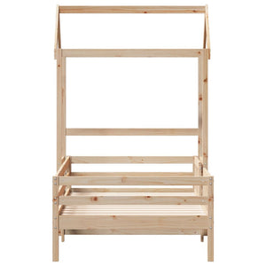 Massivholzbett Kiefer mit Dach 80x200 cm