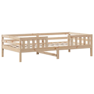 Massivholzbett Kiefer mit Dach 80x200 cm
