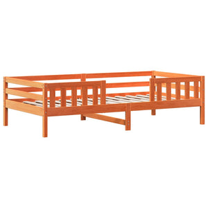 Massivholzbett Kiefer mit Dach 80x200 cm