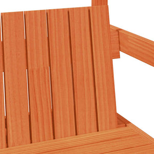 Massivholzbett mit Dach Orange 75x190 cm