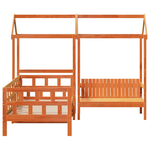 Tagesbett Set 80x200 cm Kiefer Massivholz