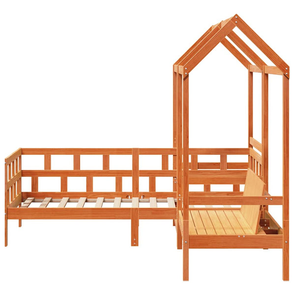 Tagesbett Set 80x200 cm Kiefer Massivholz