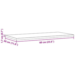 Massivholz Tischplatten Kiefer 60x30 cm, 2er Set
