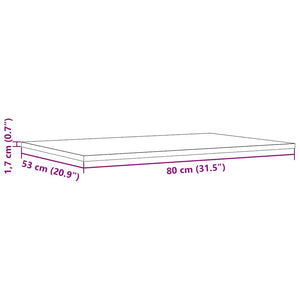Massivholz Tischplatten Kiefer, 80x53 cm, 3er Set