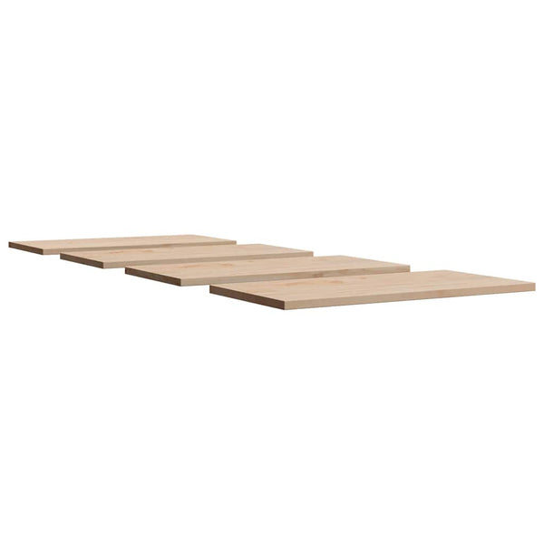vidaXL Plateaux de table 4 pcs 90x45x1,7 cm Rectangulaires Bois de pin massif
