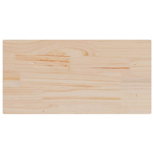 vidaXL Dessus de table 2 pcs 70x35x2,5 cm Rectangulaire Bois de pin massif