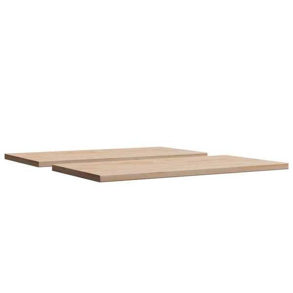 Massivholz Tischplatten Kiefer 90x45 cm, 2er Set