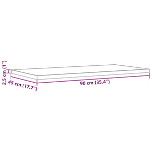 Massivholz Tischplatten Kiefer 90x45 cm, 2er Set
