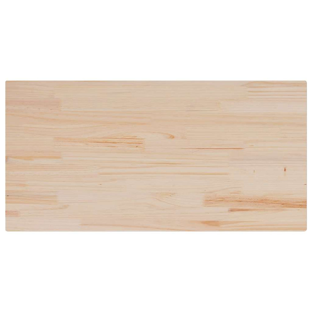 vidaXL Plateau de table 100x50x2,5 cm Rectangulaire Pin massif