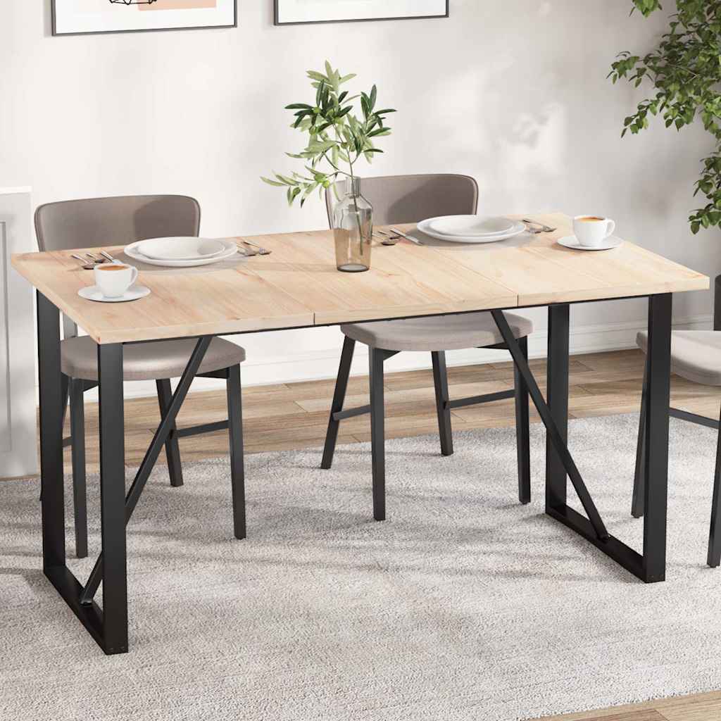 vidaXL Plateaux de table 3 pcs 80x47x2,5 cm Rectangulaire Bois de pin massif