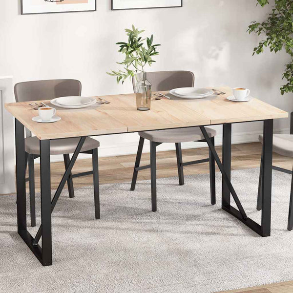 vidaXL Plateaux de table 3 pcs 80x47x2,5 cm Rectangulaire Bois de pin massif