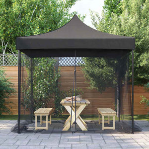 Moskitonetz für Pavillon, 300x300x200cm, Schwarz